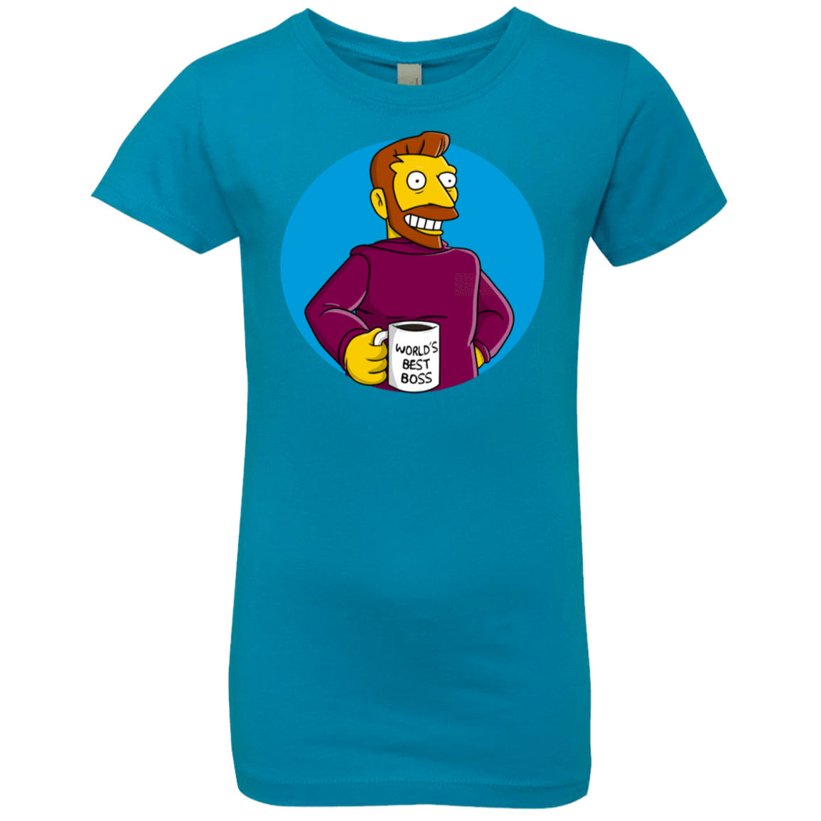 T-Shirts Turquoise / YXS The Best Boss Girls Premium T-Shirt