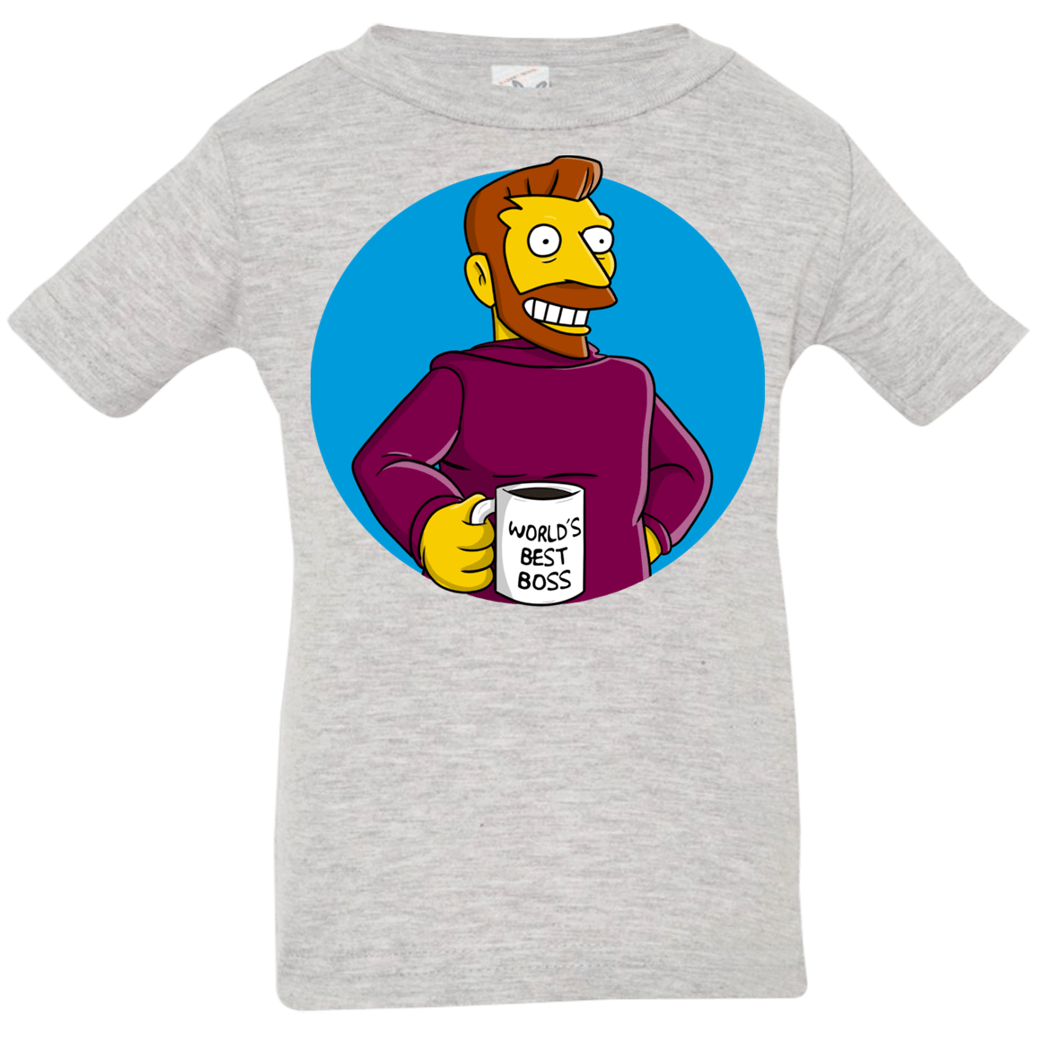 T-Shirts Heather Grey / 6 Months The Best Boss Infant Premium T-Shirt