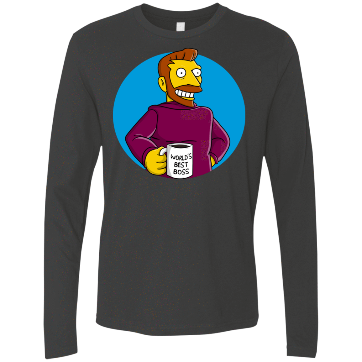 T-Shirts Heavy Metal / S The Best Boss Men's Premium Long Sleeve