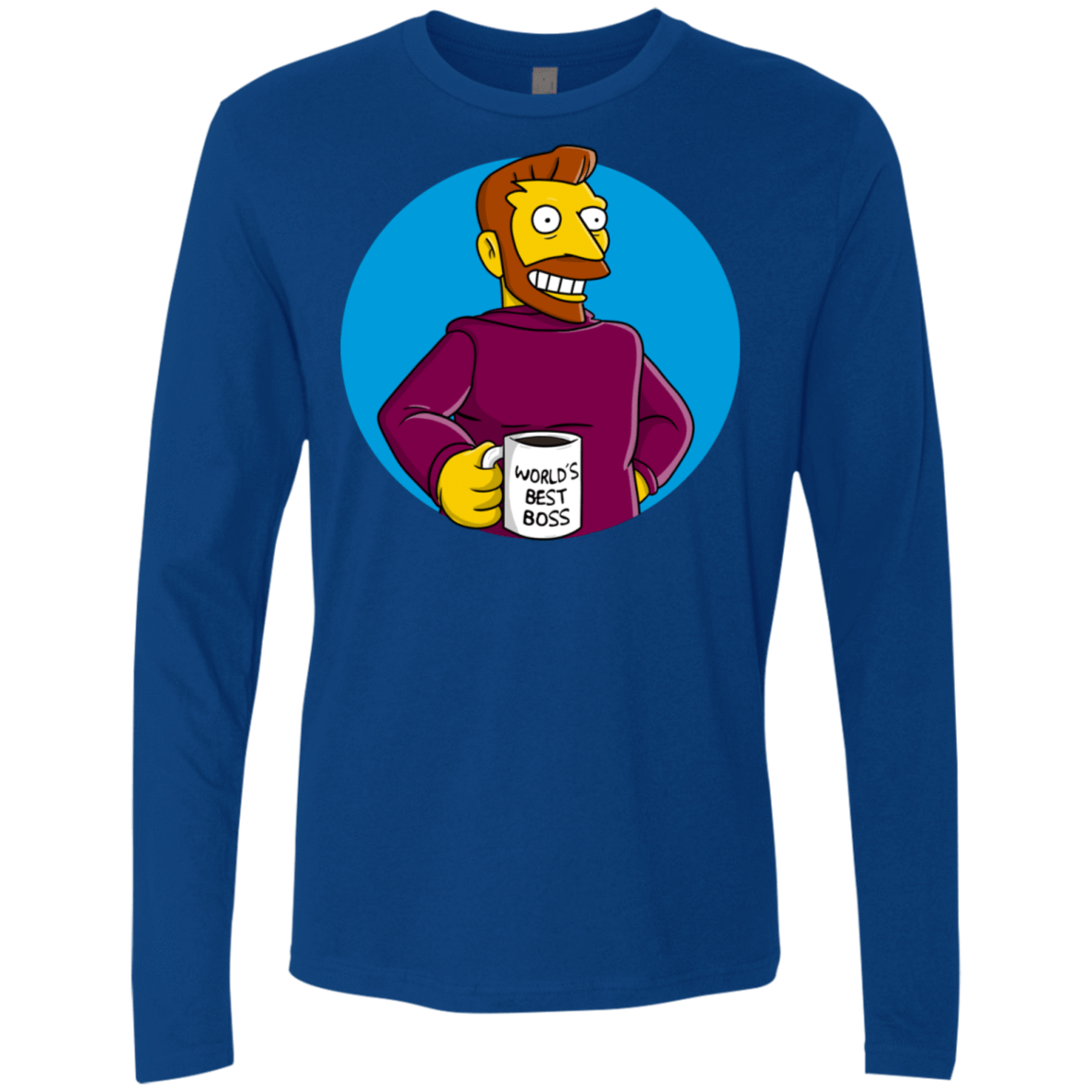 T-Shirts Royal / S The Best Boss Men's Premium Long Sleeve