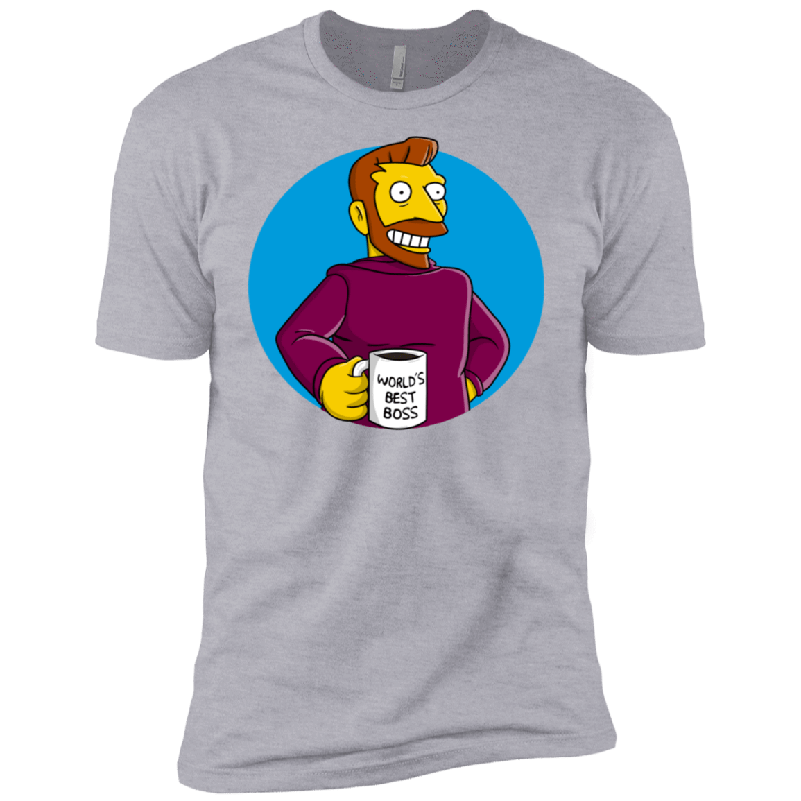 T-Shirts Heather Grey / X-Small The Best Boss Men's Premium T-Shirt