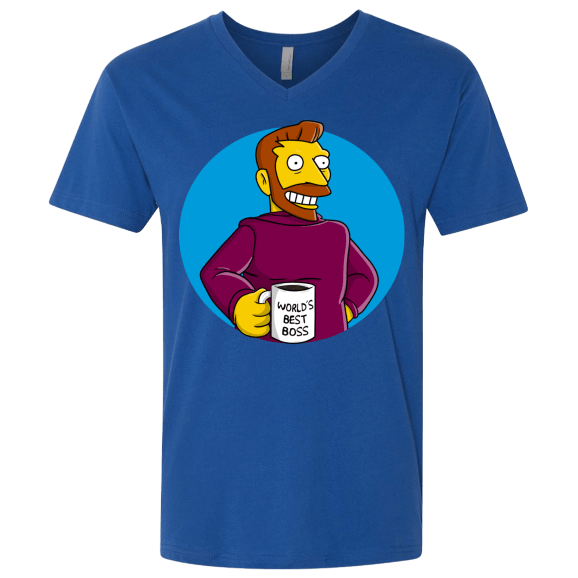 T-Shirts Royal / X-Small The Best Boss Men's Premium V-Neck