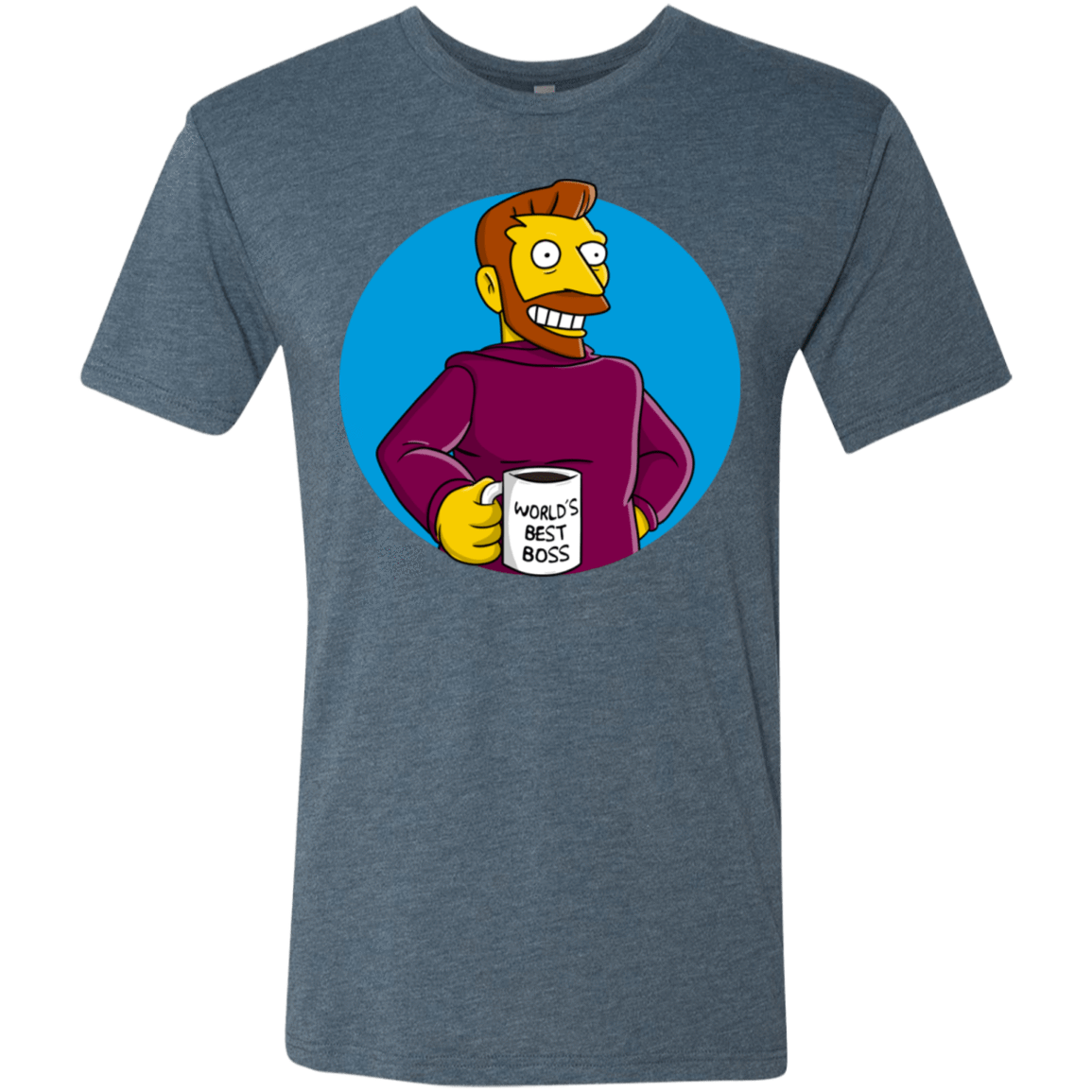 T-Shirts Indigo / S The Best Boss Men's Triblend T-Shirt