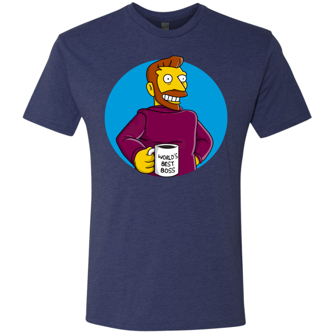 T-Shirts Vintage Navy / S The Best Boss Men's Triblend T-Shirt