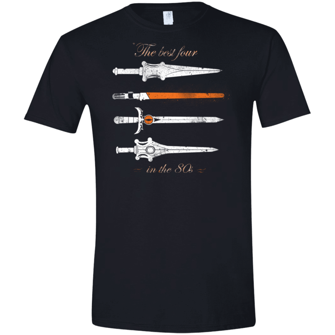 T-Shirts Black / X-Small The Best Four Men's Semi-Fitted Softstyle