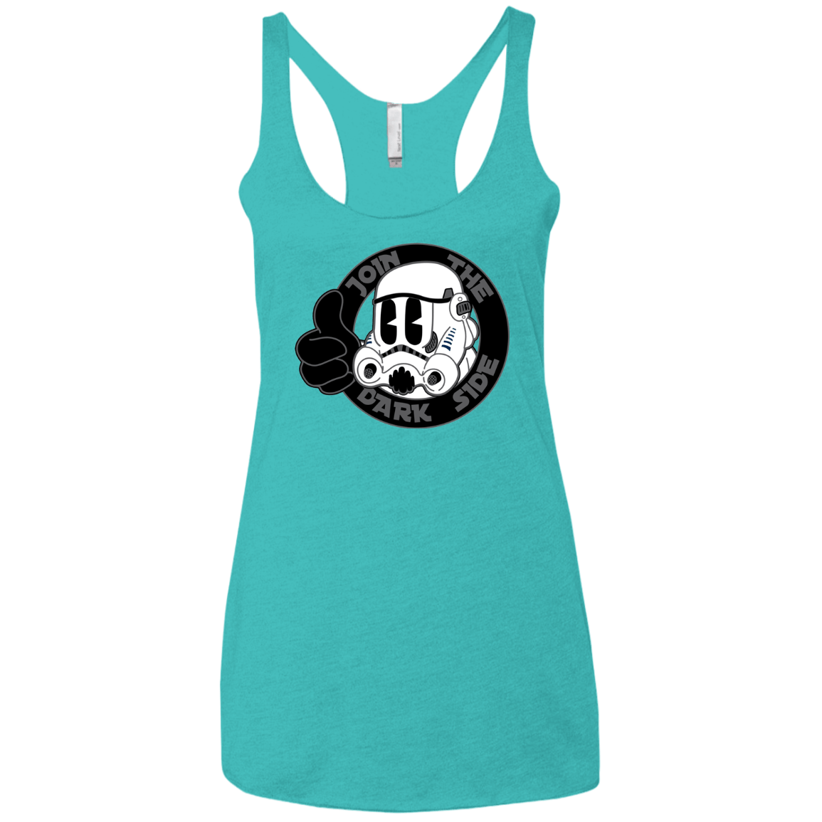 T-Shirts Tahiti Blue / X-Small The Best Side Women's Triblend Racerback Tank