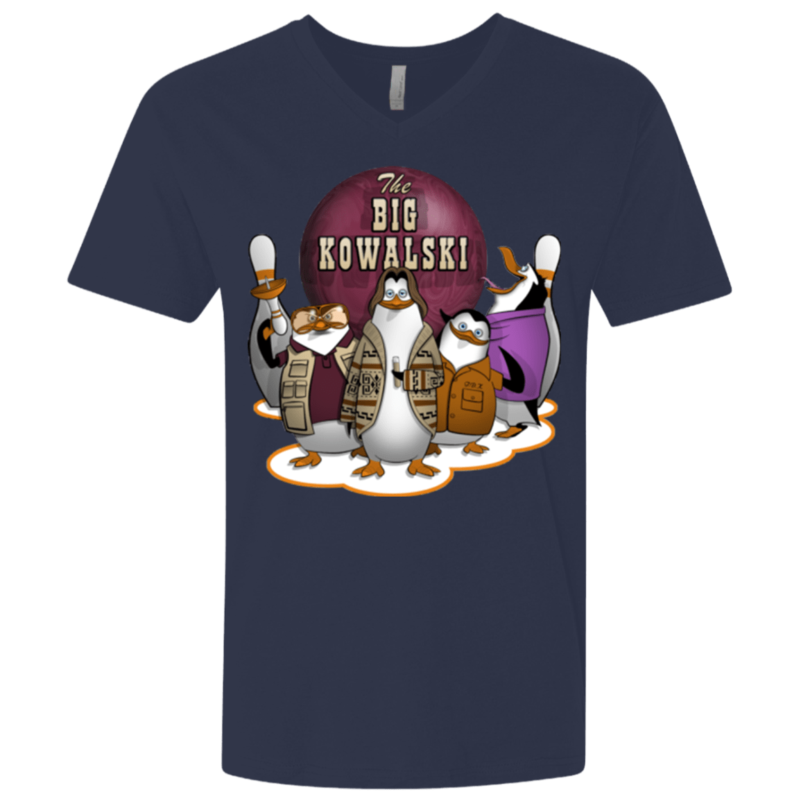 T-Shirts Midnight Navy / X-Small The Big Kowalski Men's Premium V-Neck
