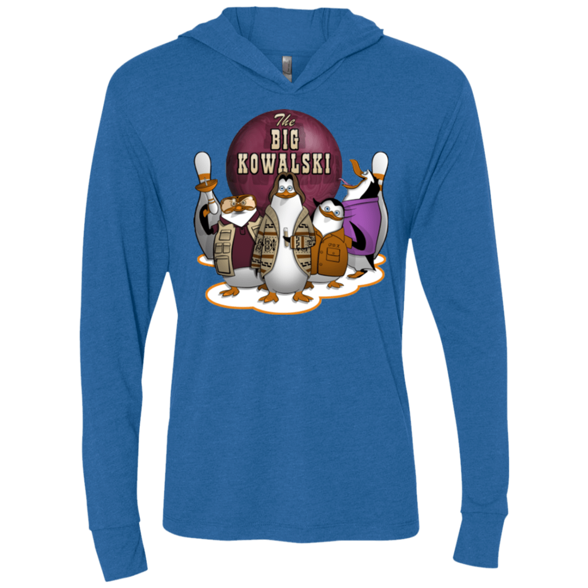T-Shirts Vintage Royal / X-Small The Big Kowalski Triblend Long Sleeve Hoodie Tee