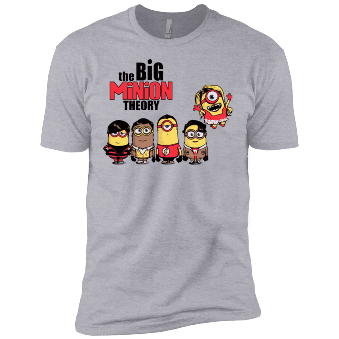 T-Shirts Heather Grey / X-Small THE BIG MINION THEORY Men's Premium T-Shirt