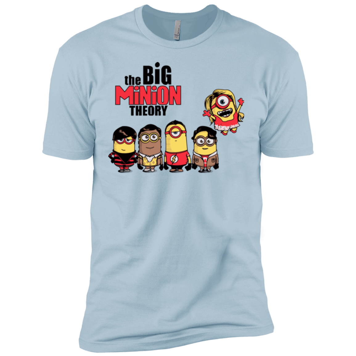 T-Shirts Light Blue / X-Small THE BIG MINION THEORY Men's Premium T-Shirt
