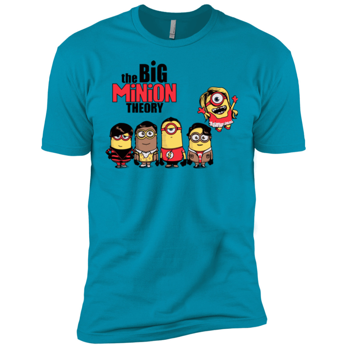 T-Shirts Turquoise / X-Small THE BIG MINION THEORY Men's Premium T-Shirt