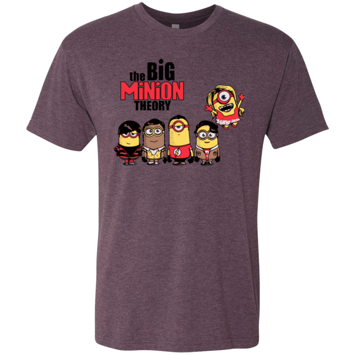 T-Shirts Vintage Purple / Small THE BIG MINION THEORY Men's Triblend T-Shirt