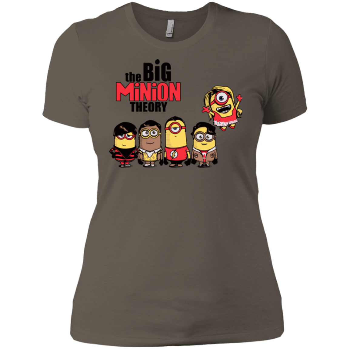 T-Shirts Warm Grey / X-Small THE BIG MINION THEORY Women's Premium T-Shirt