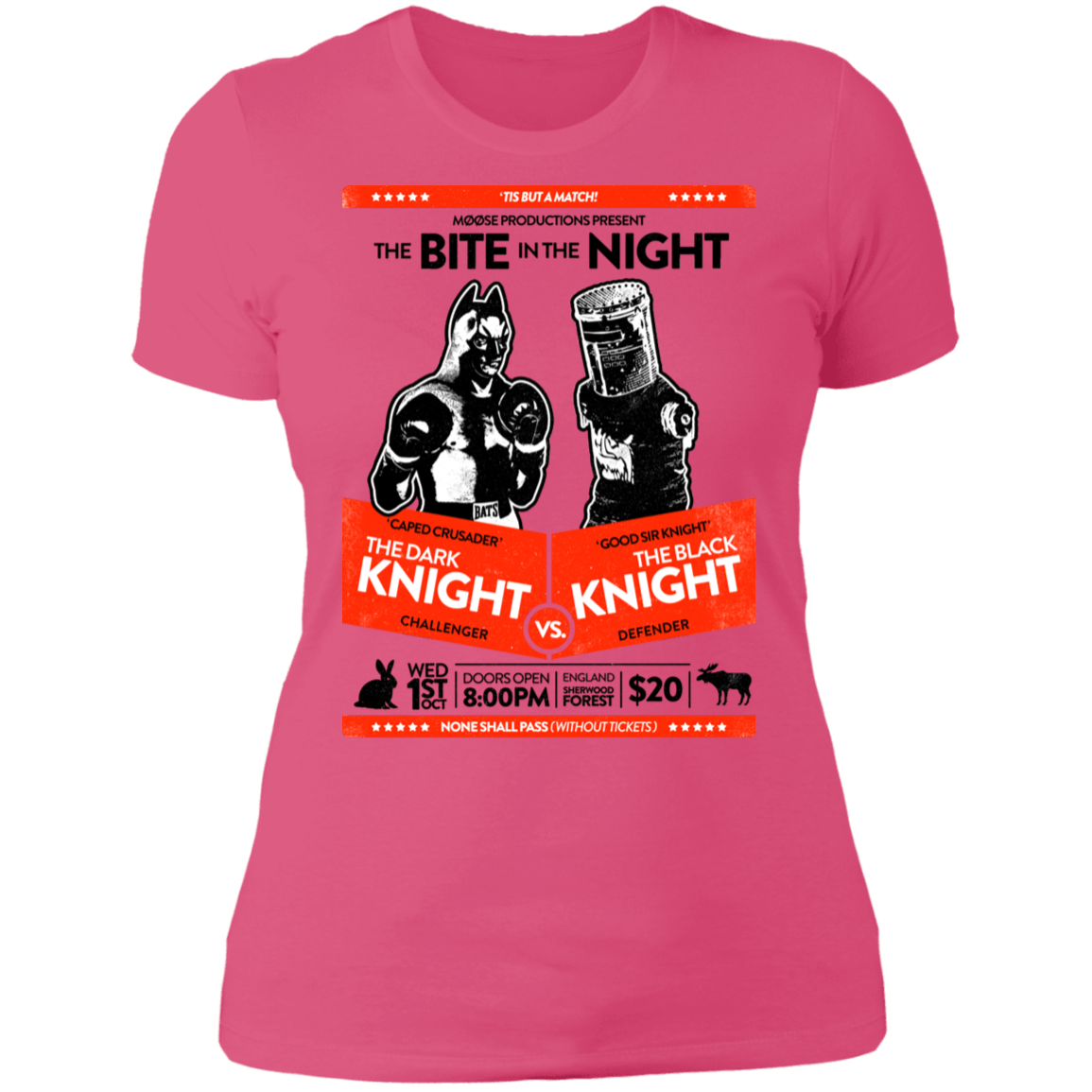 T-Shirts Hot Pink / S The Bite In The Night Women's Premium T-Shirt