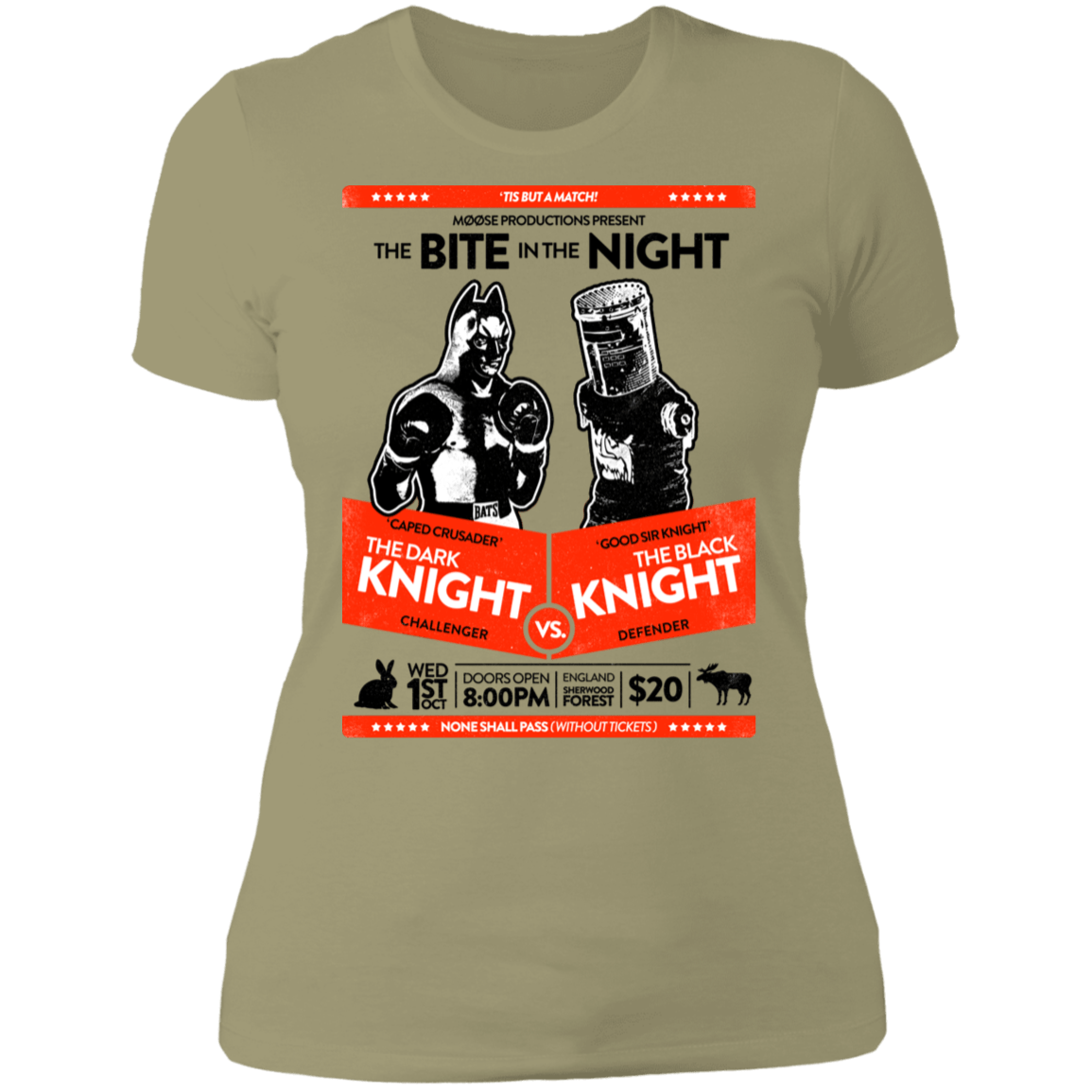 T-Shirts Light Olive / S The Bite In The Night Women's Premium T-Shirt