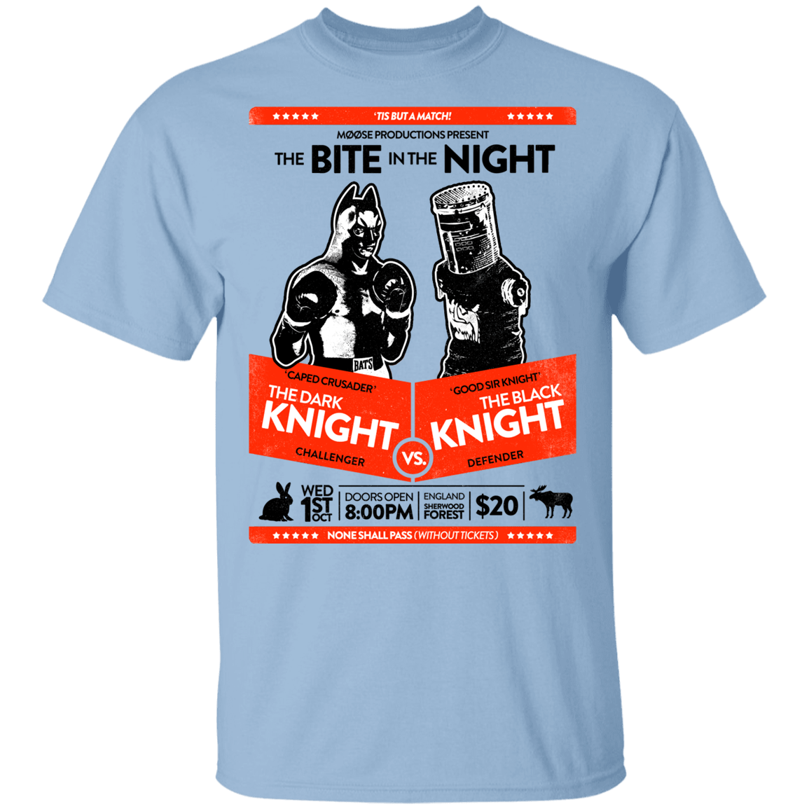 T-Shirts Light Blue / YXS The Bite In The Night Youth T-Shirt