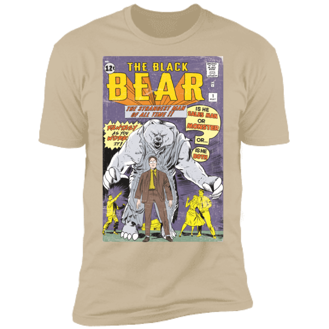 T-Shirts Sand / S The Black Bear Men's Premium T-Shirt