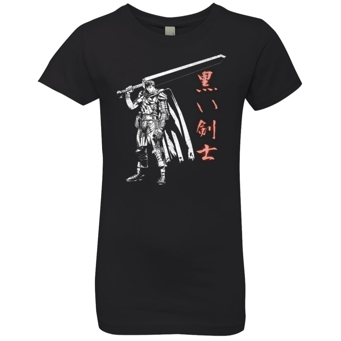 T-Shirts Black / YXS The Black Swordsman Girls Premium T-Shirt