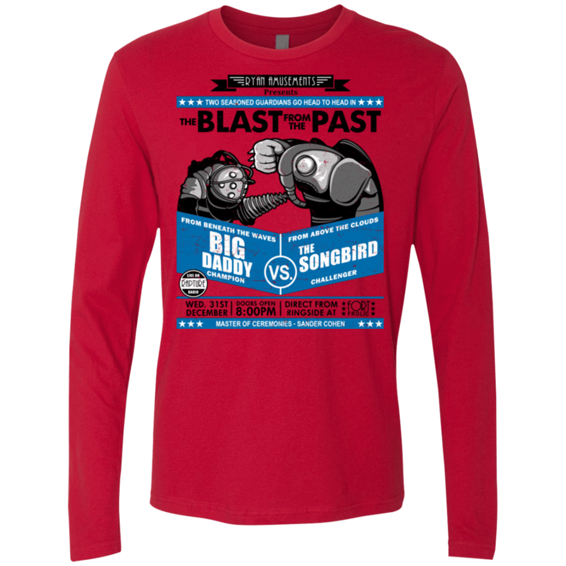 T-Shirts Red / Small THE BLAST FROM THE PAST Men's Premium Long Sleeve