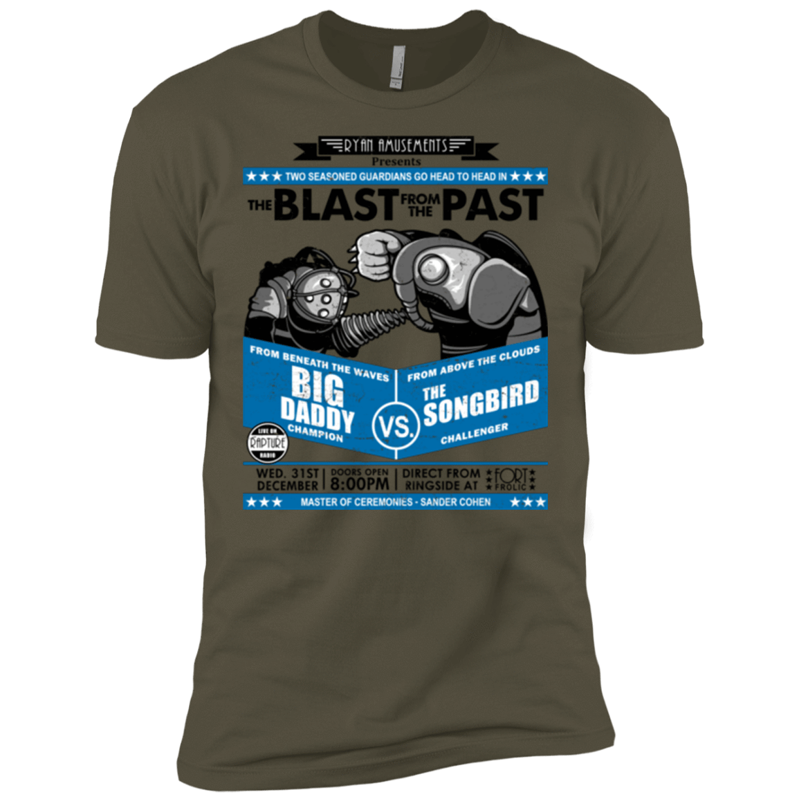 T-Shirts Military Green / X-Small THE BLAST FROM THE PAST Men's Premium T-Shirt