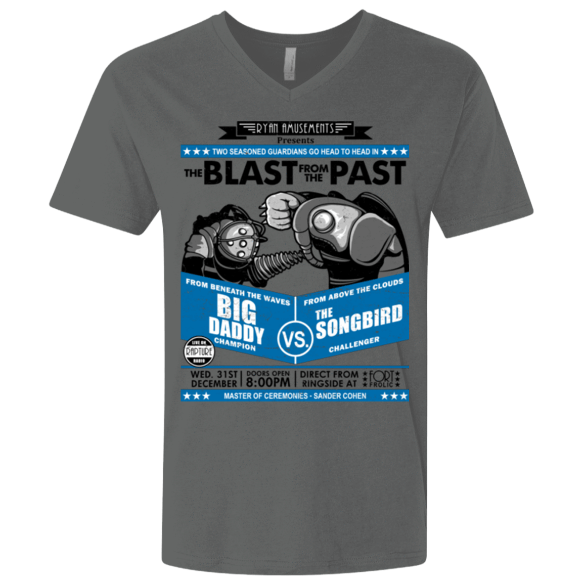 T-Shirts Heavy Metal / X-Small THE BLAST FROM THE PAST Men's Premium V-Neck