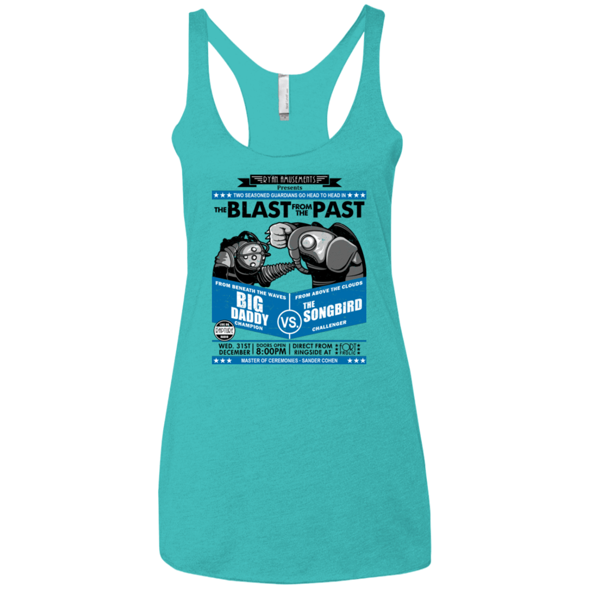 T-Shirts Tahiti Blue / X-Small THE BLAST FROM THE PAST Women's Triblend Racerback Tank
