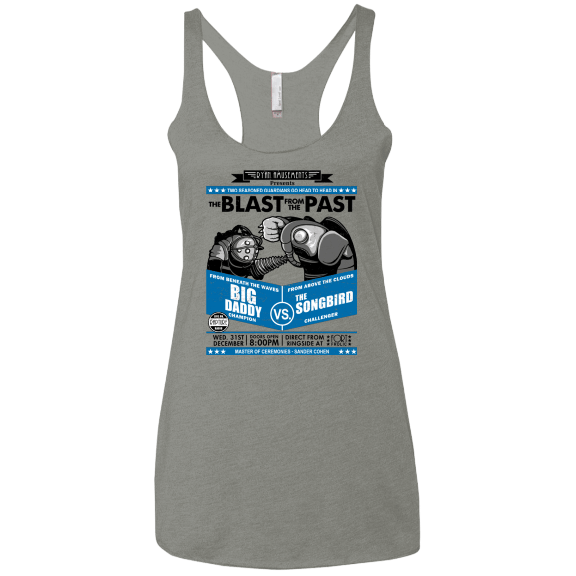 T-Shirts Venetian Grey / X-Small THE BLAST FROM THE PAST Women's Triblend Racerback Tank