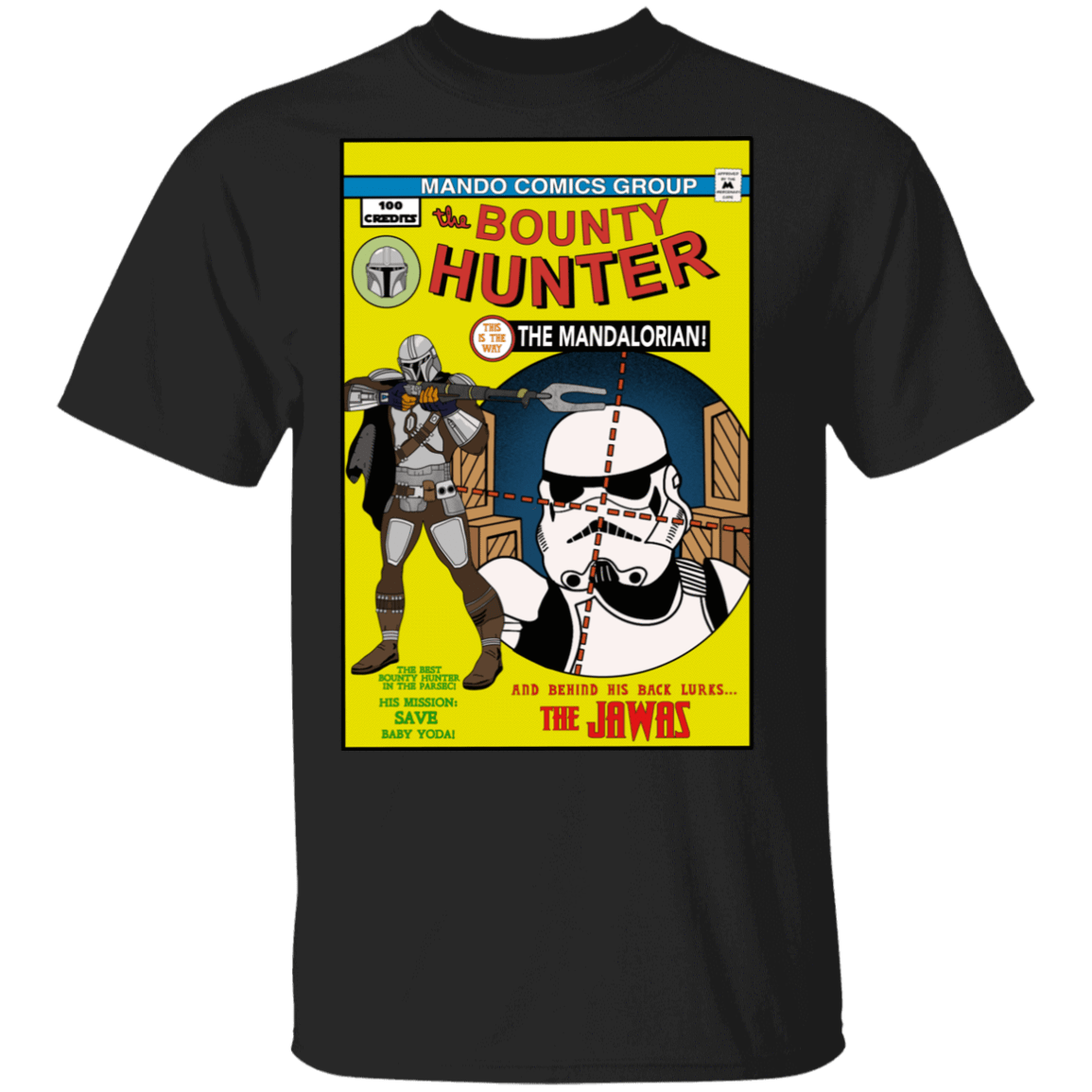 T-Shirts Black / S The Bounty Hunter Comic T-Shirt