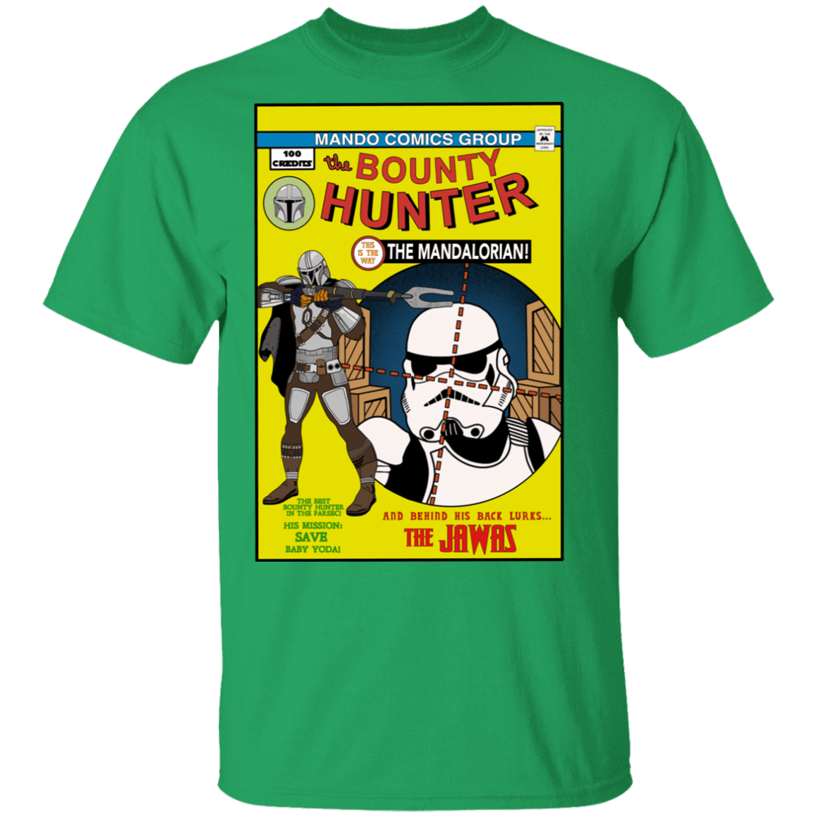 T-Shirts Irish Green / S The Bounty Hunter Comic T-Shirt