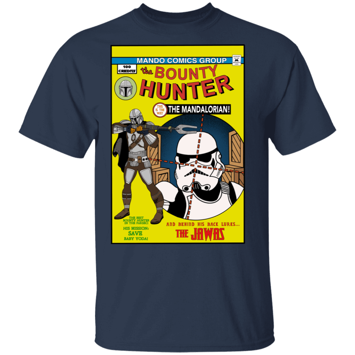 T-Shirts Navy / S The Bounty Hunter Comic T-Shirt