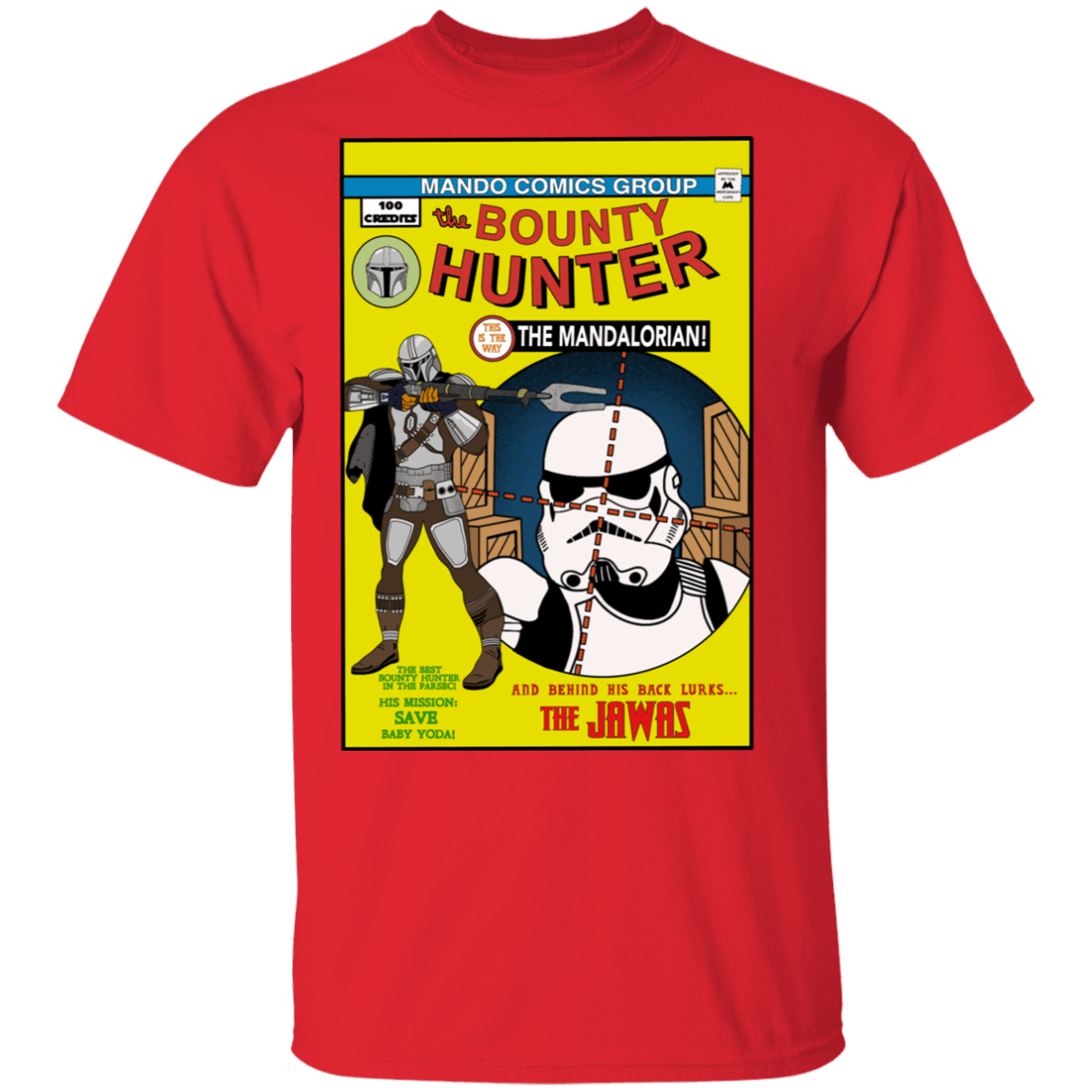 T-Shirts Red / S The Bounty Hunter Comic T-Shirt