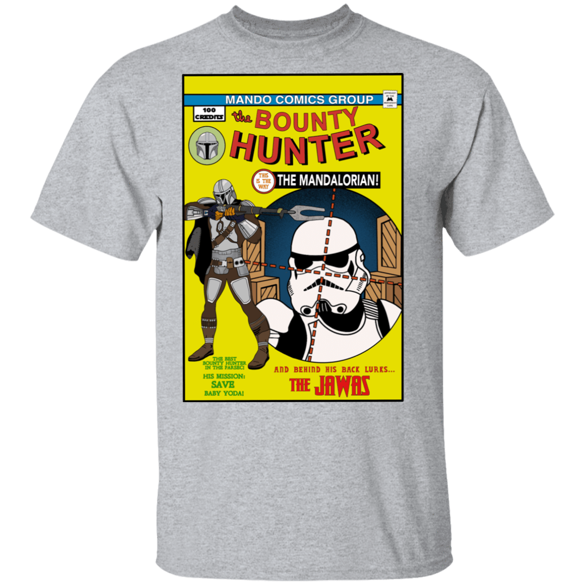 T-Shirts Sport Grey / S The Bounty Hunter Comic T-Shirt
