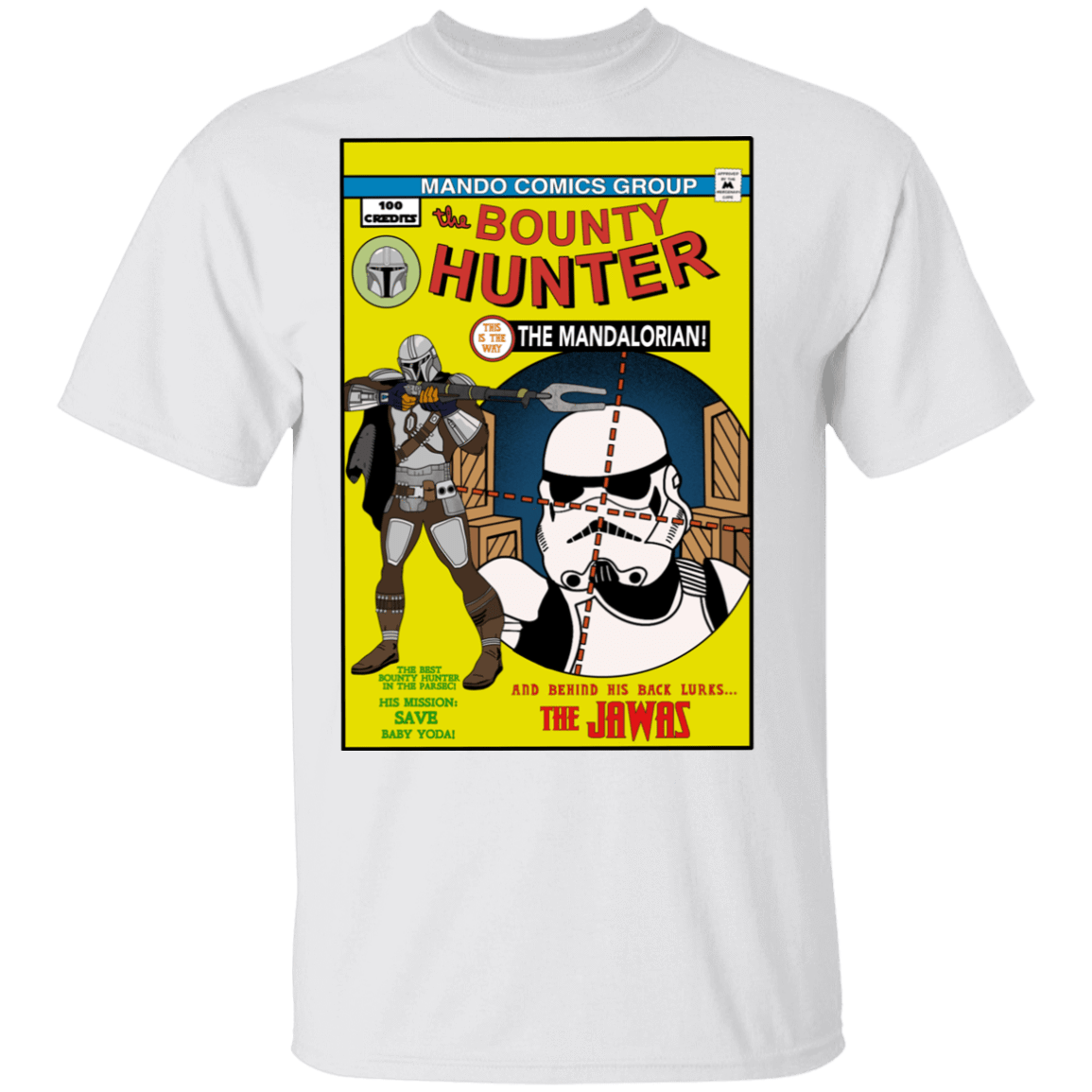 T-Shirts White / S The Bounty Hunter Comic T-Shirt