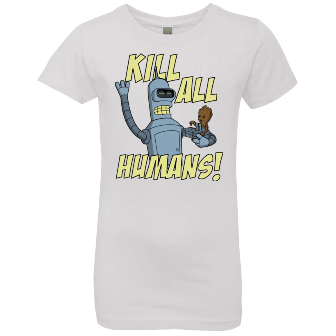 T-Shirts White / YXS The Button Friends Girls Premium T-Shirt