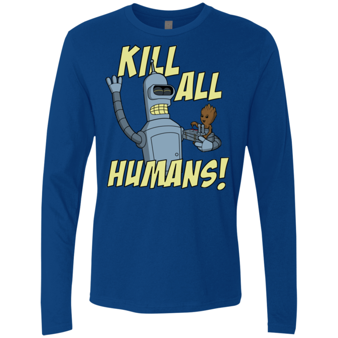 T-Shirts Royal / Small The Button Friends Men's Premium Long Sleeve