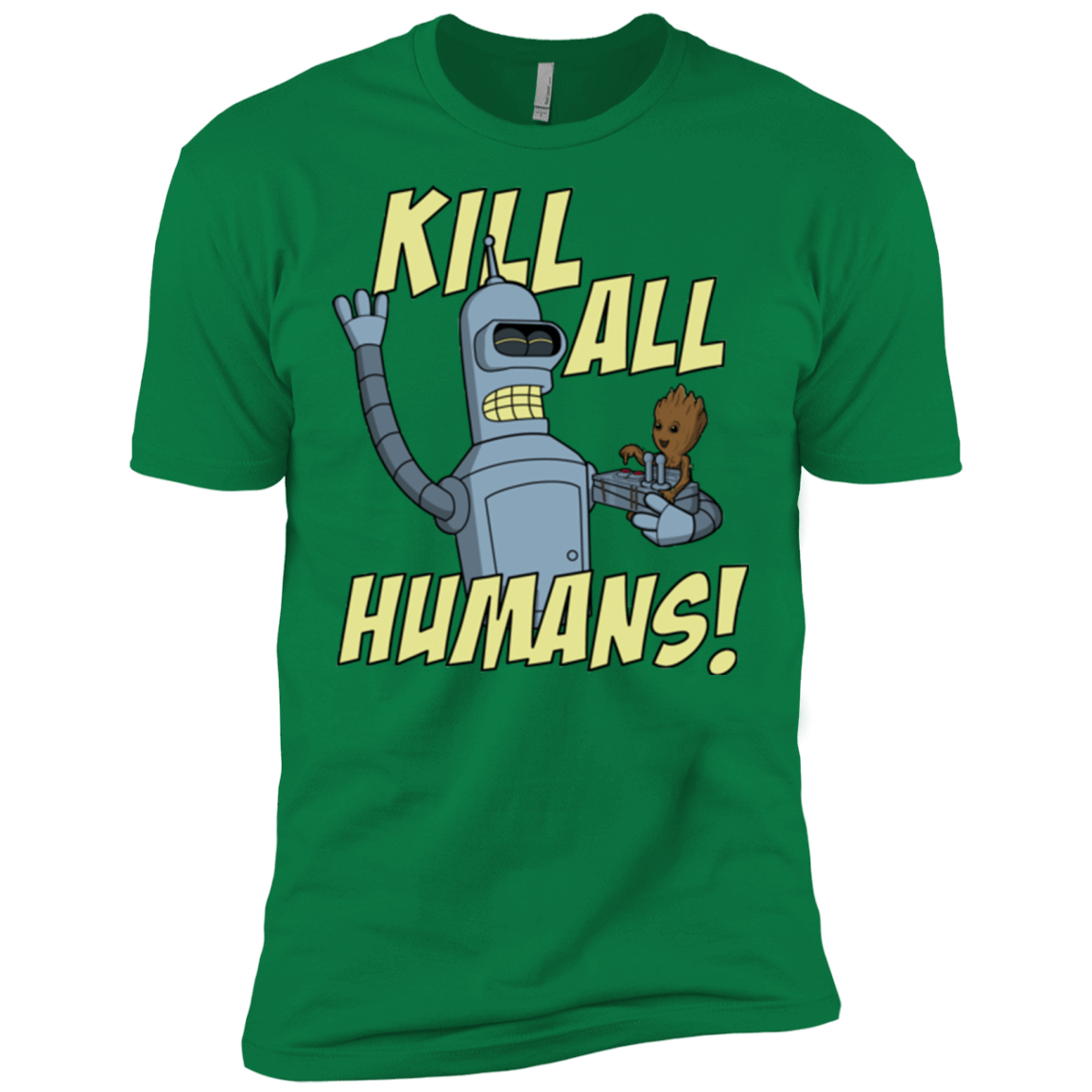 T-Shirts Kelly Green / X-Small The Button Friends Men's Premium T-Shirt