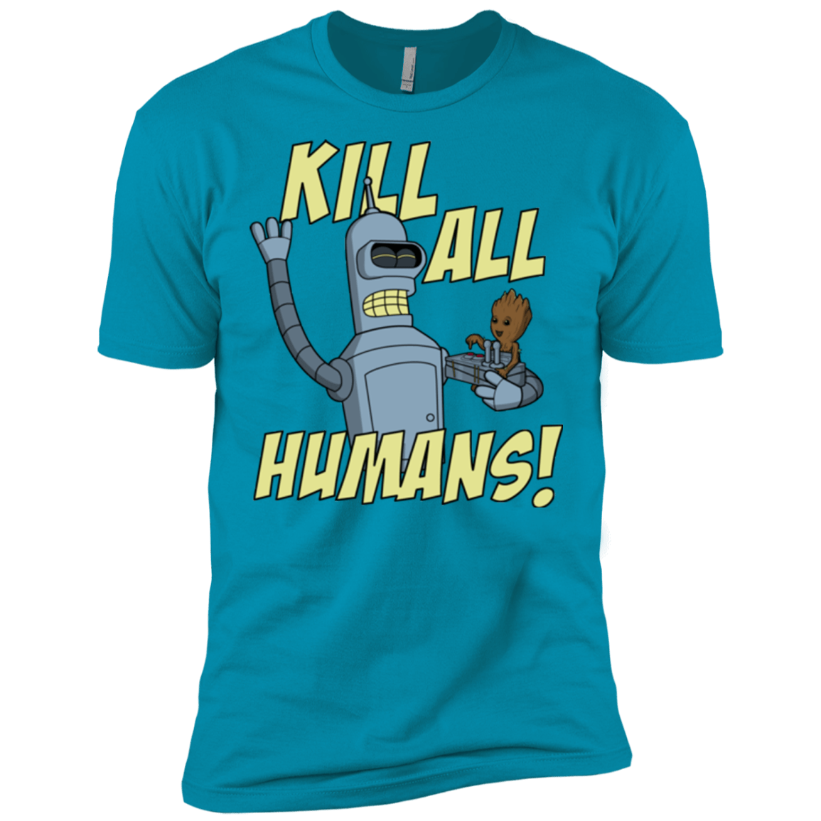 T-Shirts Turquoise / X-Small The Button Friends Men's Premium T-Shirt