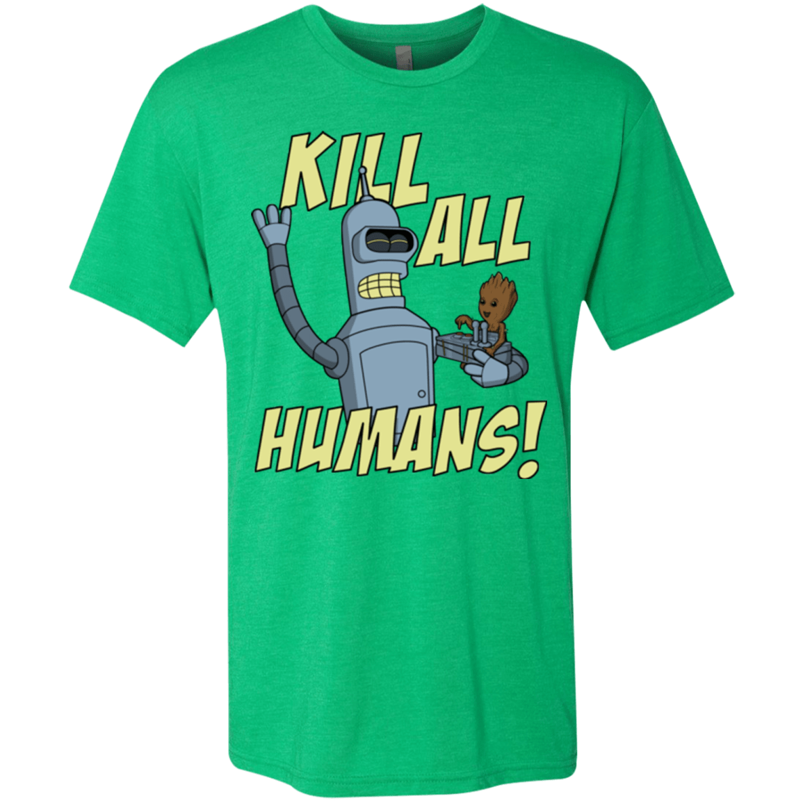 T-Shirts Envy / Small The Button Friends Men's Triblend T-Shirt