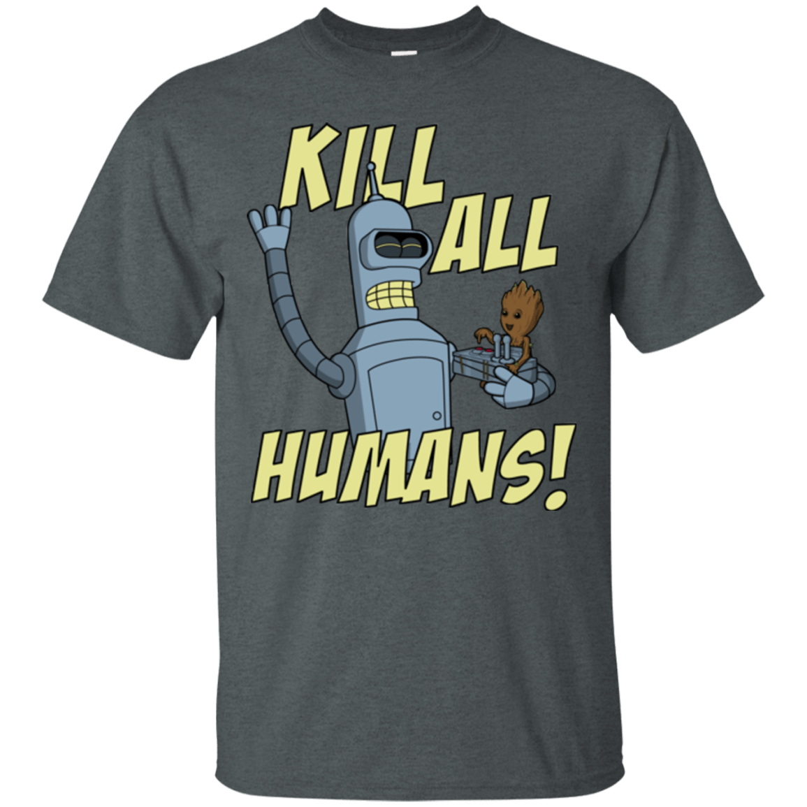 T-Shirts Dark Heather / Small The Button Friends T-Shirt