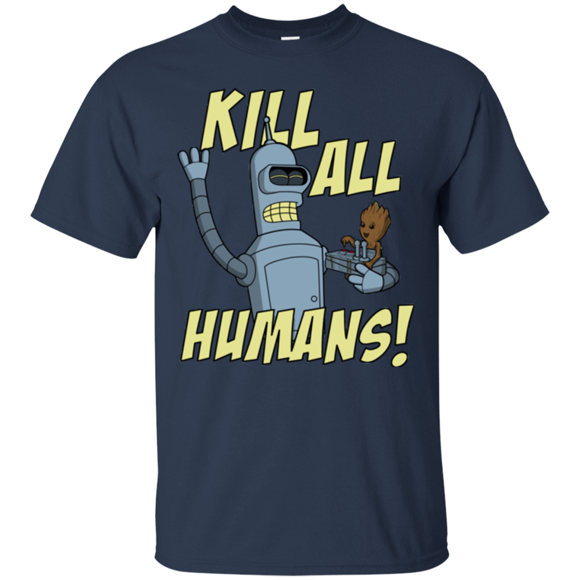 T-Shirts Navy / Small The Button Friends T-Shirt