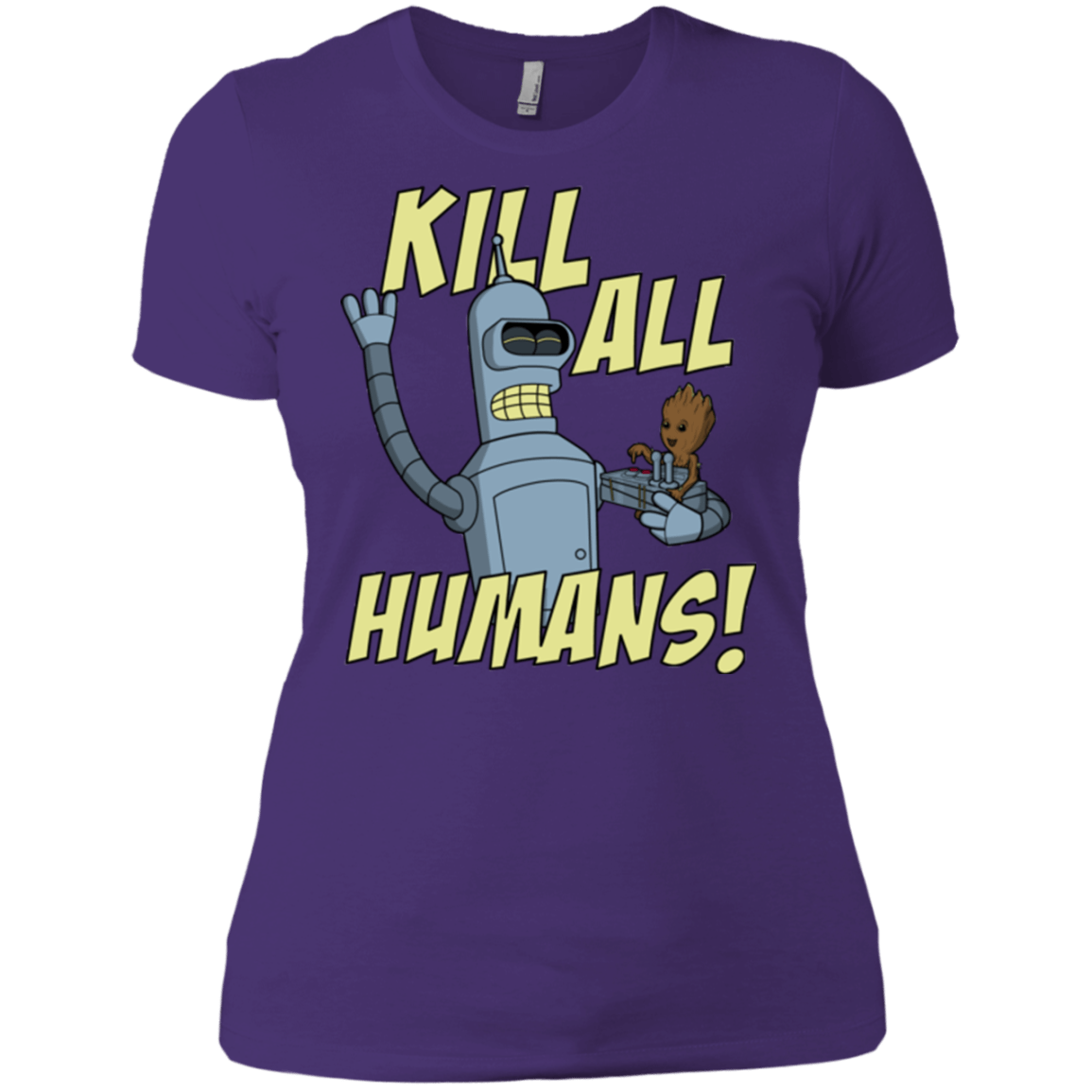 T-Shirts Purple Rush/ / X-Small The Button Friends Women's Premium T-Shirt