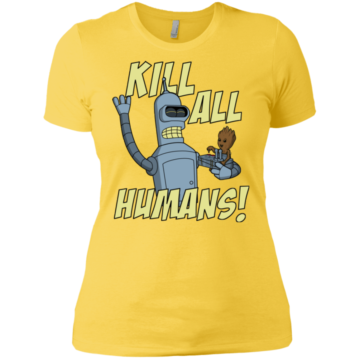 T-Shirts Vibrant Yellow / X-Small The Button Friends Women's Premium T-Shirt