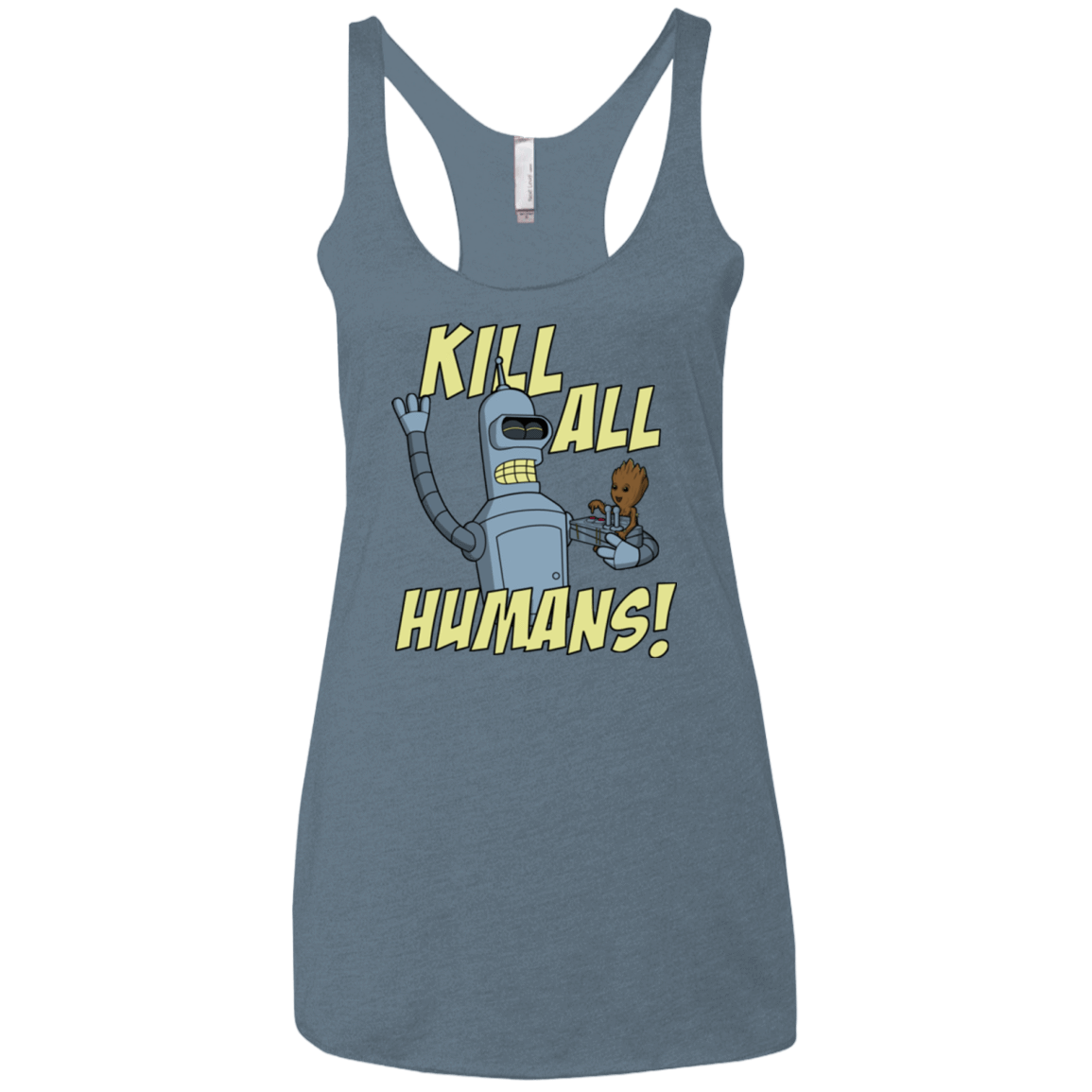 T-Shirts Indigo / X-Small The Button Friends Women's Triblend Racerback Tank