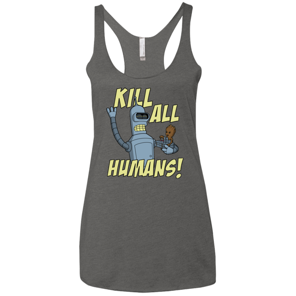 T-Shirts Premium Heather / X-Small The Button Friends Women's Triblend Racerback Tank