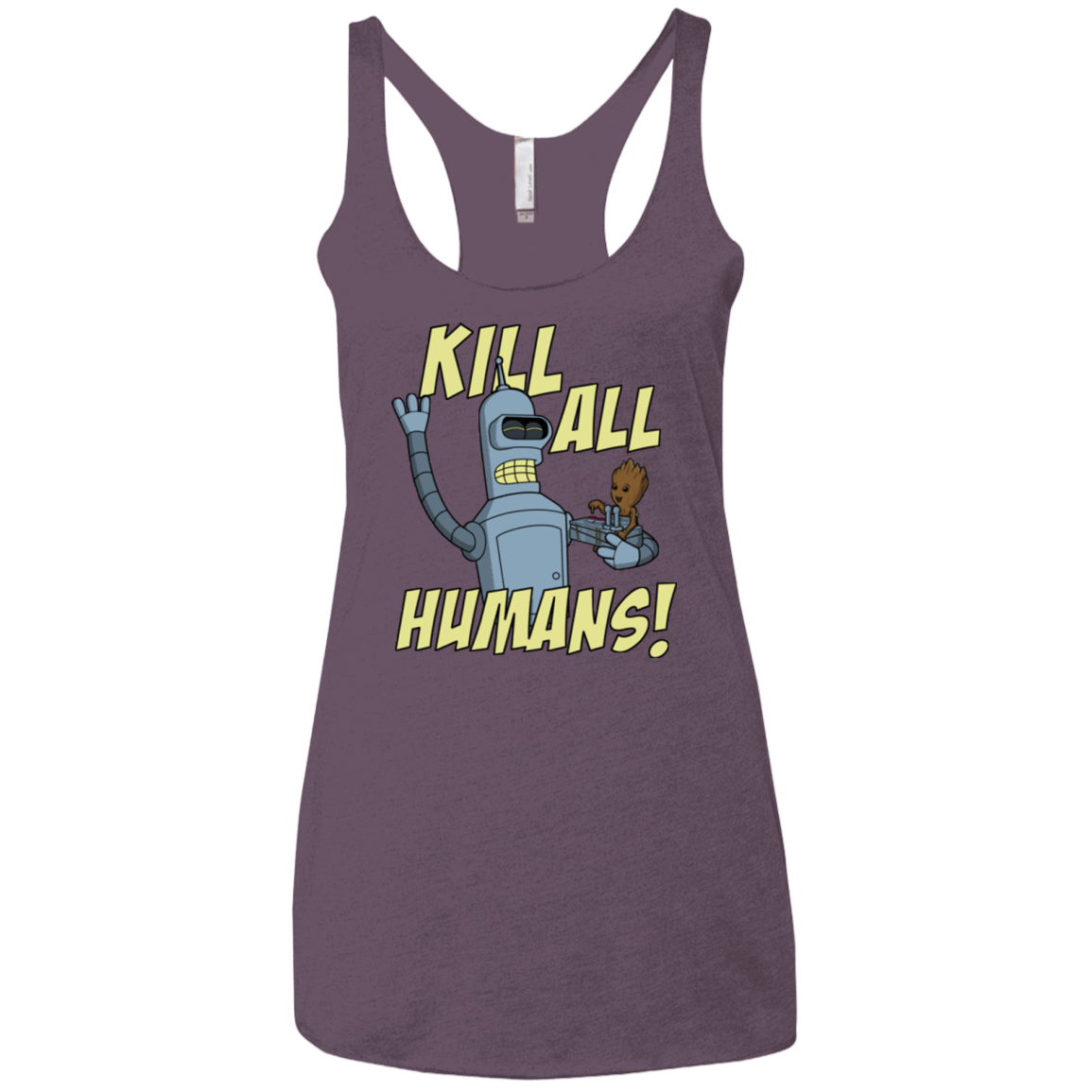 T-Shirts Vintage Purple / X-Small The Button Friends Women's Triblend Racerback Tank