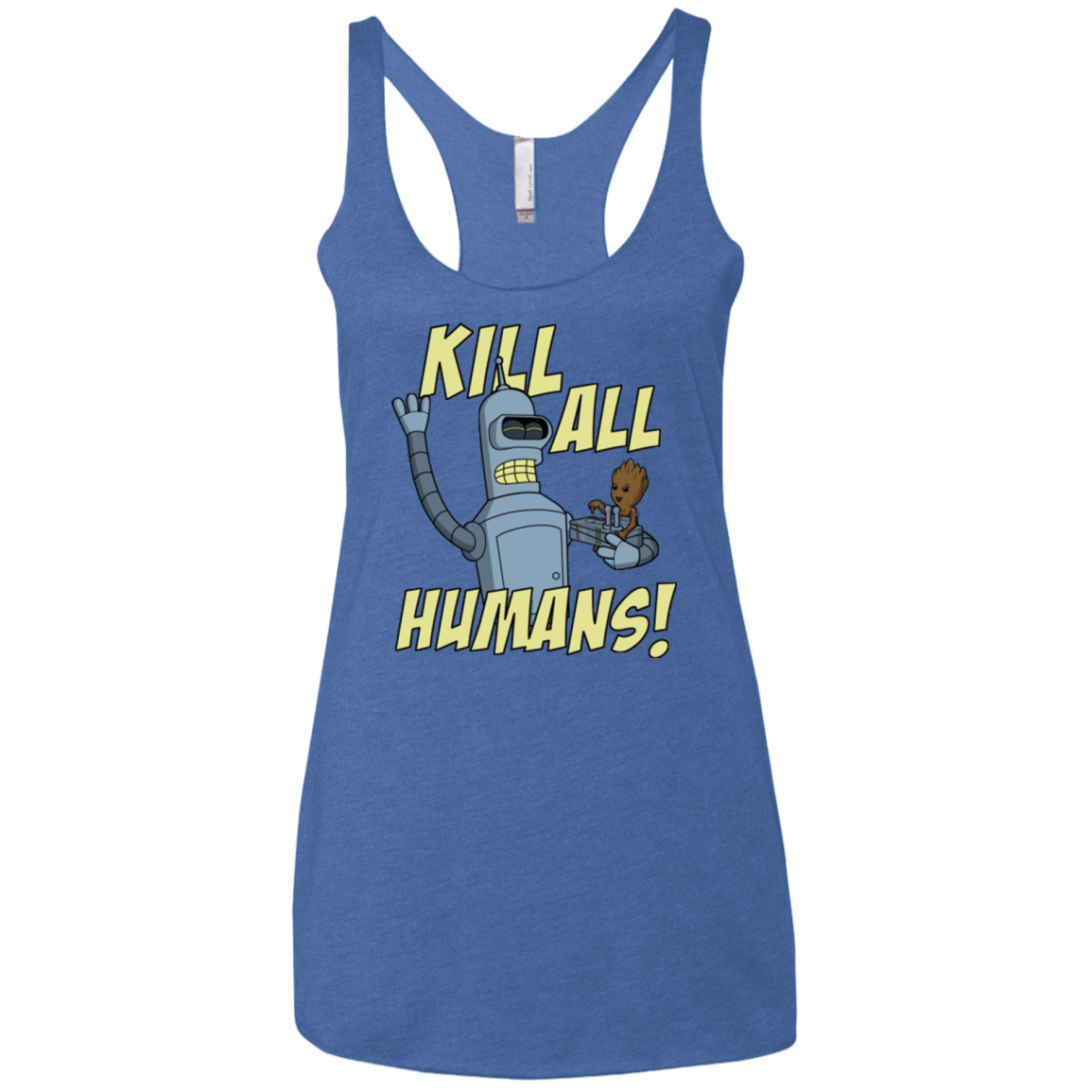 T-Shirts Vintage Royal / X-Small The Button Friends Women's Triblend Racerback Tank