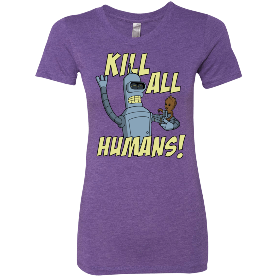 T-Shirts Purple Rush / Small The Button Friends Women's Triblend T-Shirt