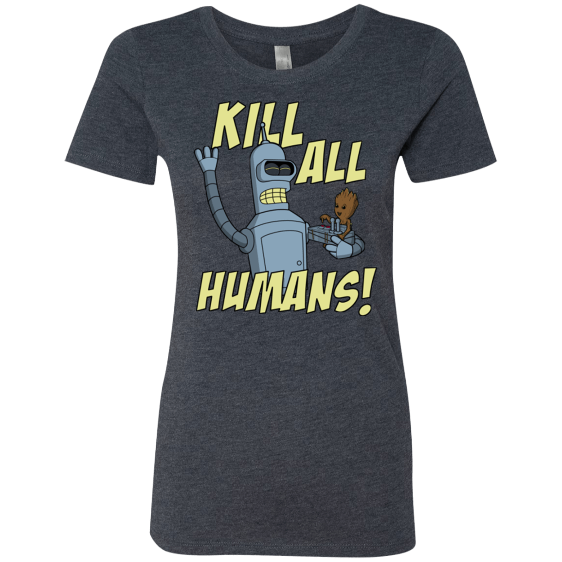 T-Shirts Vintage Navy / Small The Button Friends Women's Triblend T-Shirt