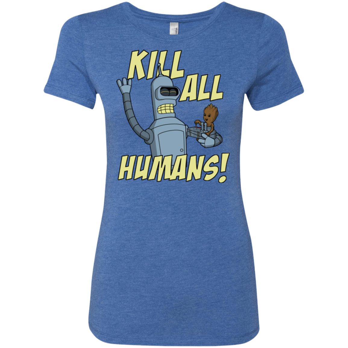 T-Shirts Vintage Royal / Small The Button Friends Women's Triblend T-Shirt