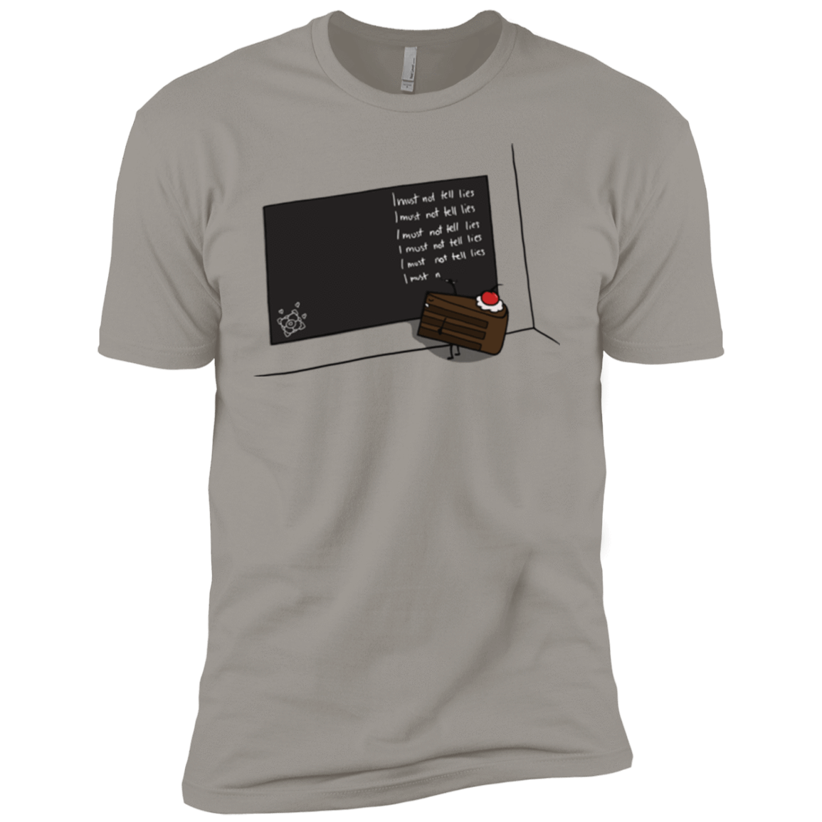 T-Shirts Light Grey / YXS The Cake is a Lie Boys Premium T-Shirt